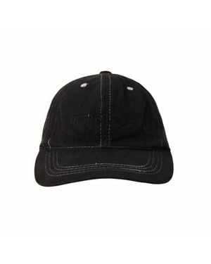 Palm Angels Garment-Dyed Hat - Black