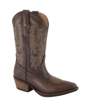 Forastero Leather Western Boots - Brown