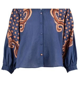 Anna Cate Jill Blouse - Blue
