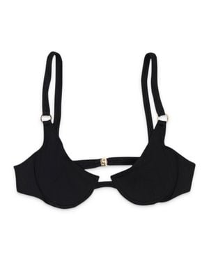 DOS SWIM Mora Paloma Bikini Top - Black