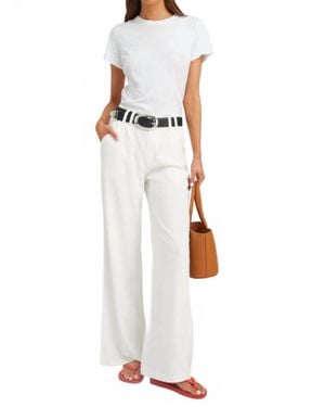SPRWMN Crepe Pleated Trouser - White