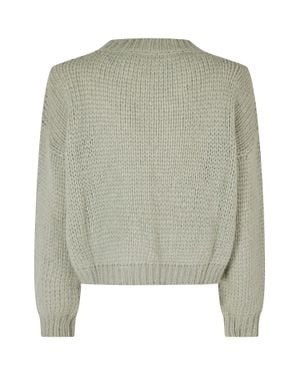 Roberto Collina Sage Crew-Neck Sweater With Ribbed Trim And Cozy Fit - Green