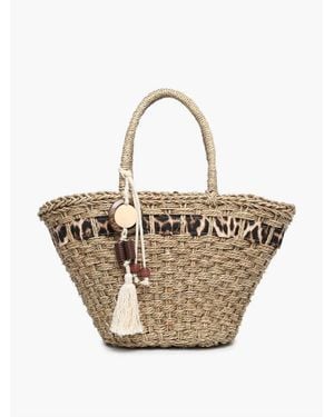 Jen & Co. Woven Tote Bag - Natural