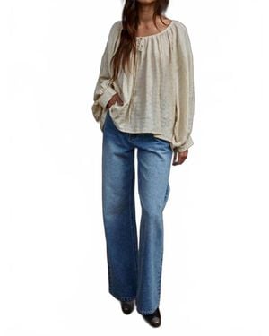 By Together Chaucer Scoopneck Tie Top - Blue