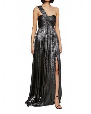 AMUR Bettie Metallic Gown - Black