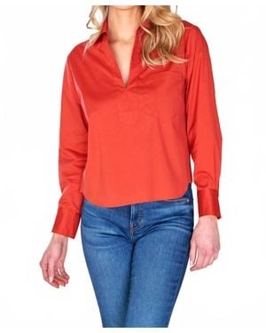 Finley Joni Popover Shirt - Red