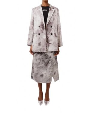 Amy Lynn Lynn Bluhr Silk Blazer - Pink