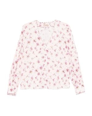 Twinset Blusa Stampa Fiore Lightweight Viscose Top - Pink