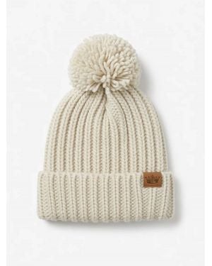Panache Knit Pom Hat - White