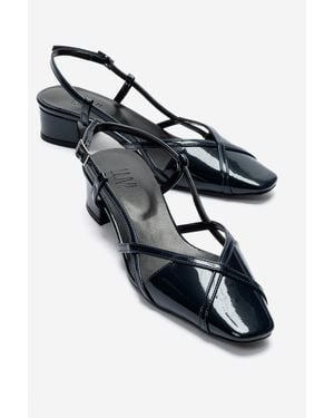 Prologue Shoes Olena Block Heel Slingback Pump - Black