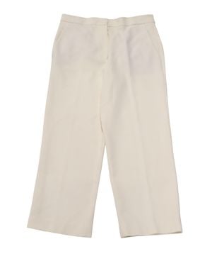 Tibi Cropped Stretch Skinny Pants - White