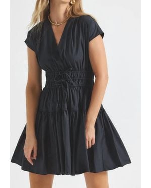10 Crosby Derek Lam Tora V-Neck Dress - Black