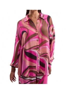 Cin Cin Solace Button Up Shirt - Pink