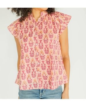 Victoria Dunn Bays Short Sleeve Blouse - Pink