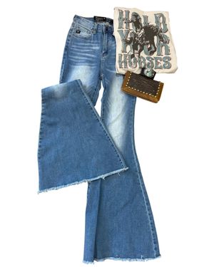 L & B Life Carrie Flare Jean - Blue