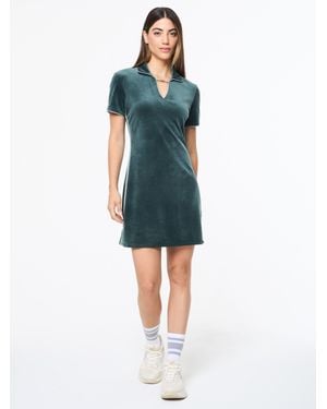 Sergio Tacchini Lina Velour Dress - Blue