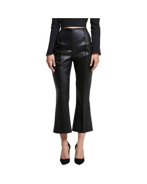 French Connection Pocket Polyester Flared Pants - Black