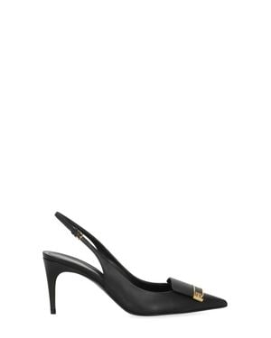 Sergio Rossi Arrowhead Decorative Plaque Pumps - Black