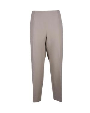 Peserico Technical Blend Straight-Leg Pants - Gray