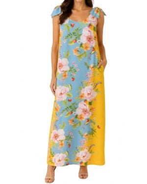 PROSPERINE® Berry Social Maxi Dress - Blue