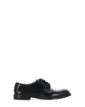 Doucal's Smooth Leather Lace-Up Shoes - Black