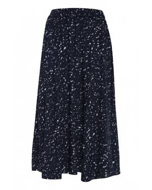 Ichi Ihjenni Midi Skirt - Blue