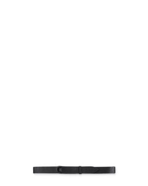 Orciani Micron Pebbled Leather Belt With Sliding Ring Closure - White