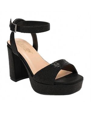 De Blossom Collection Anya Platform Heel - Black