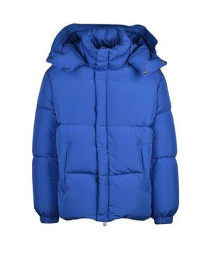 DIESEL Nylon Down Jacket - Blue