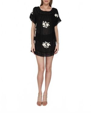 Flora Bella Eze Short Sleeve Mini Dress - Black
