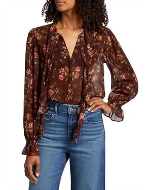 PAIGE Clemency Blouse - Brown