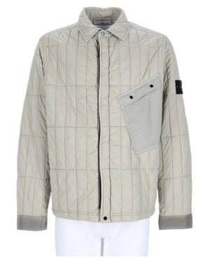 Stone Island Quilted Sports Jacket - Gray