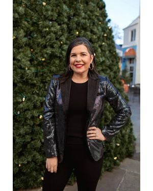 Fate Sequin Blazer - Green