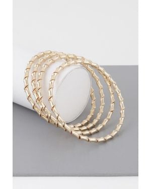 Fashnzfab Bamboo Twist Bracelet - Gray