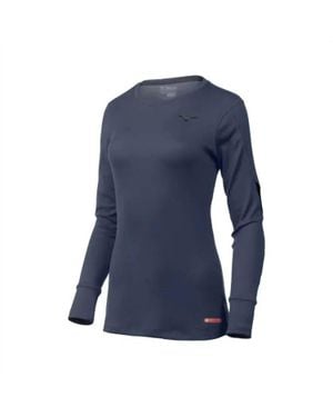 Mizuno Breath Thermo Long Sleeve Top - Blue