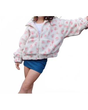 8apart Junior Camille Fleece Jacket - Gray