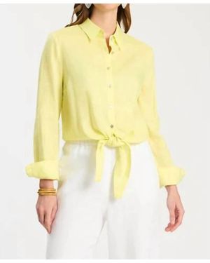 tyler boe Amara Linen Shirt - Yellow