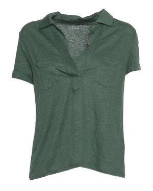 Filatures Du Lion Short-Sleeved Polo With Classic Collar - Green