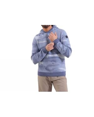 Cherv Nuovo Merino Tech Wool Hoodie - Blue