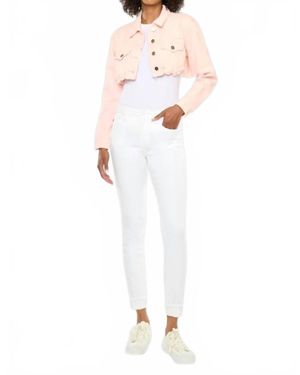 Kancan Mid Rise Ankle Skinny Jeans - White