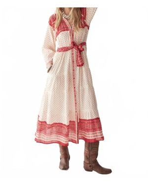 MAISON HOTEL Flamenca Triana Midi Dress - Red