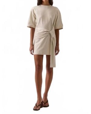 SOVERE Delani Mini Tee Dress - Natural