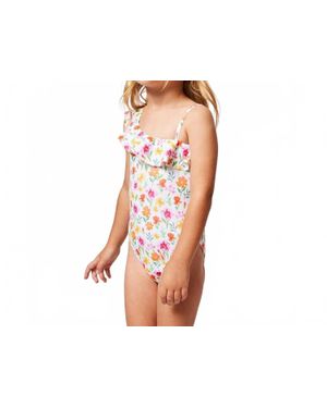 FINA EJERIQUE Kid's Flower Asymmetric Bathingsuit - Black