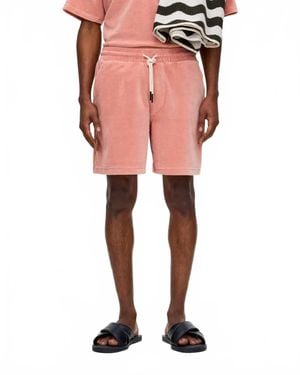 Oas Girona Velour Shorts - Pink