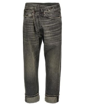 R13 'Cross Over' Jeans - Gray