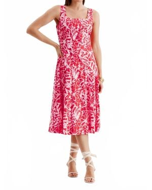 tyler boe Ginny Cotton Dress - Red