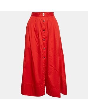Maje Cotton Jupalo Midi Skort - Red