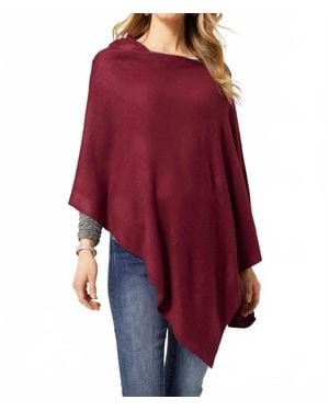 Coco + Carmen Lightweight Versatile Poncho - Red