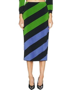 Carolina Herrera Knit Pencil Skirt - Green