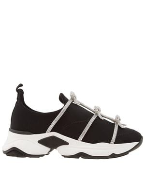 Rene Caovilla Rene Caovilla Rhinestone Bow Embellished Sneakers, Brand Size 36 Us Size 6 - Black